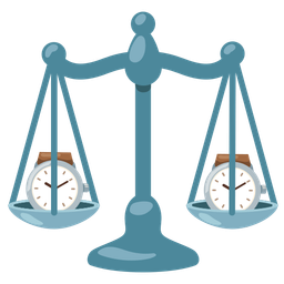 watch and balance scale