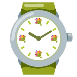 watch and bouquet