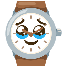 watch and face holding back tears