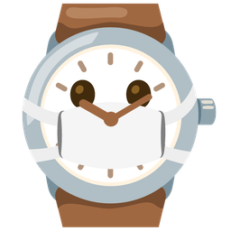 watch and face with medical mask