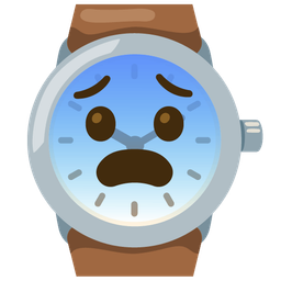 watch and fearful face