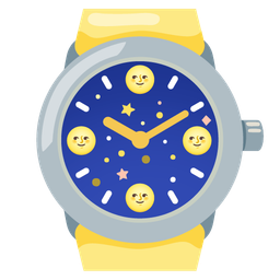 watch and full moon face