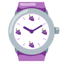 watch and grapes