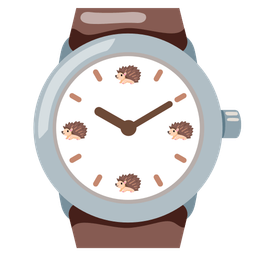watch and hedgehog