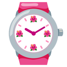 watch and hibiscus
