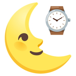 watch and last quarter moon face