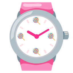 watch and lollipop