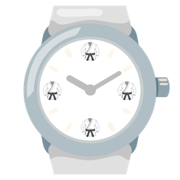 watch and martial arts uniform