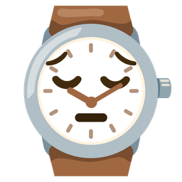 watch and pensive face