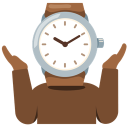 watch and person shrugging