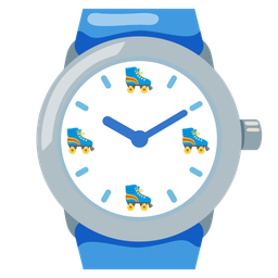 watch and roller skate