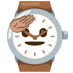 watch and saluting face