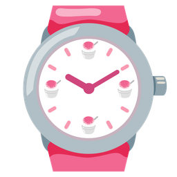 watch and shaved ice