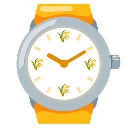 watch and sheaf of rice