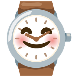 Watch and Smiling face with smiling eyes