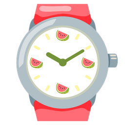 watch and watermelon