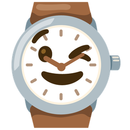 Watch and Winking face