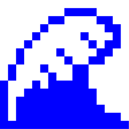 water wave and alien monster