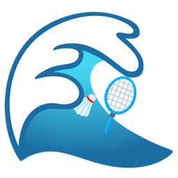 water wave and badminton