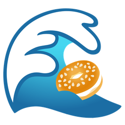 water wave and bagel