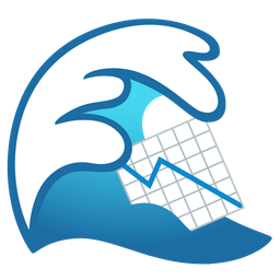 water wave and chart decreasing