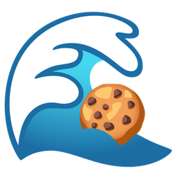 water wave and cookie