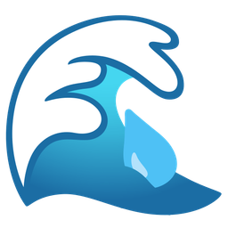 water wave and droplet