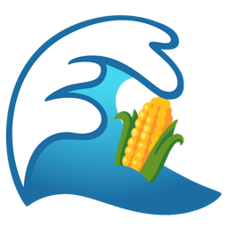 water wave and ear of corn