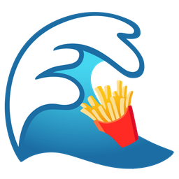 water wave and french fries