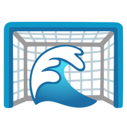 water wave and goal net