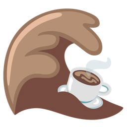 water wave and hot beverage