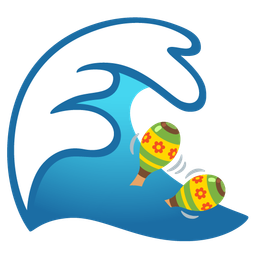 water wave and maracas