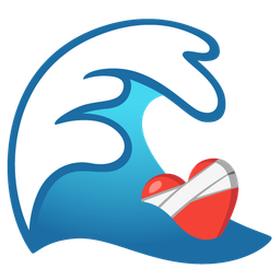 water wave and mending heart