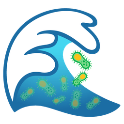 water wave and microbe