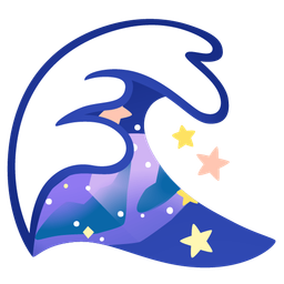 water wave and milky way