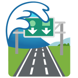 water wave and motorway