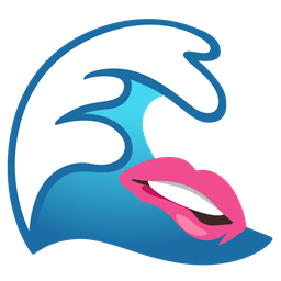 water wave and mouth