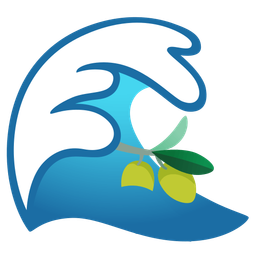 water wave and olive