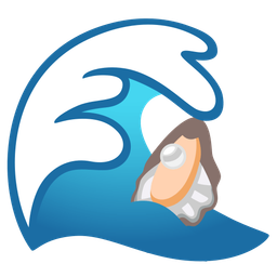 water wave and oyster