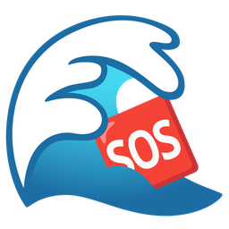 water wave and SOS button