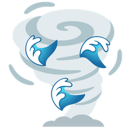 water wave and tornado