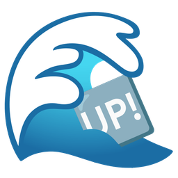 water wave and UP! button