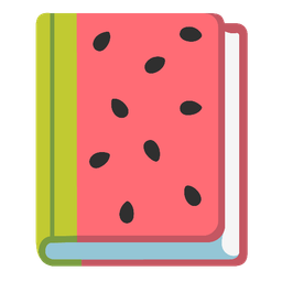 watermelon and books