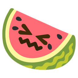 watermelon and confounded face