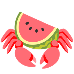 watermelon and crab