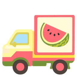 watermelon and delivery truck