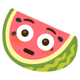 watermelon and flushed face
