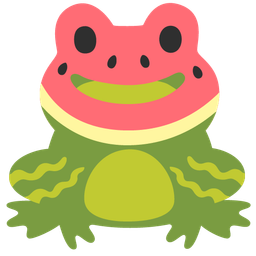 watermelon and frog