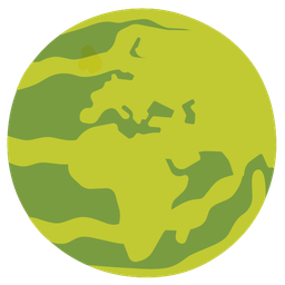 watermelon and globe showing Europe-Africa