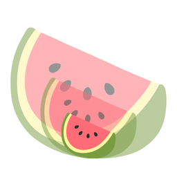 watermelon and growing heart